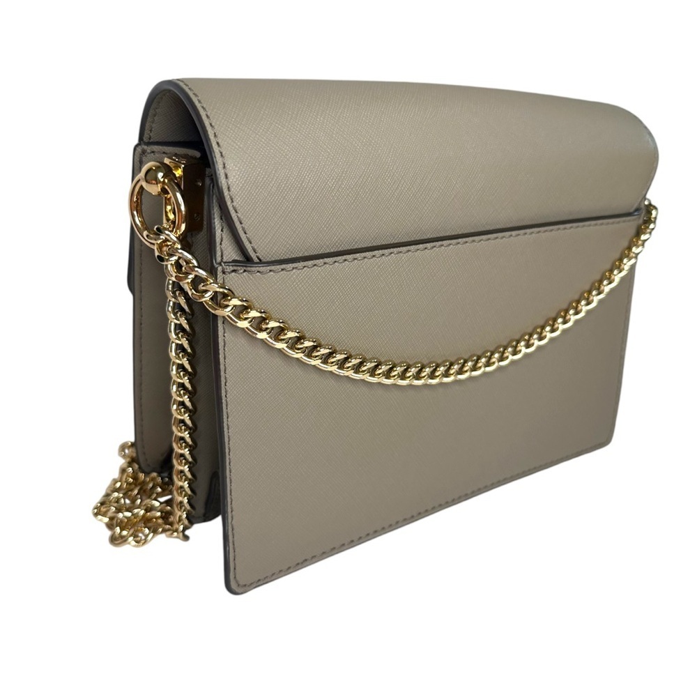 Tory Burch Emerson Light Gray Flap Adjustable Shoulder Crossbody - Picture 8 of 9